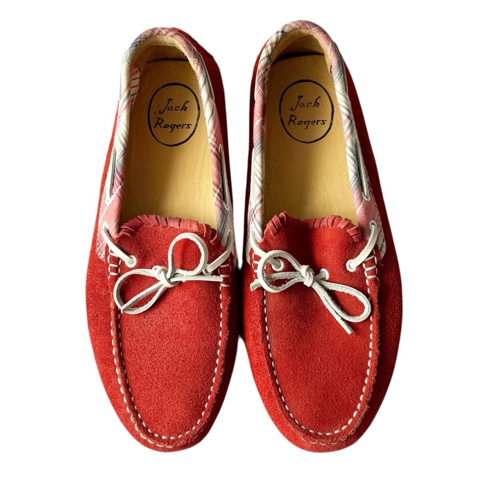 Jack Rogers Paxton Suede Driving Loafer in Red | 9